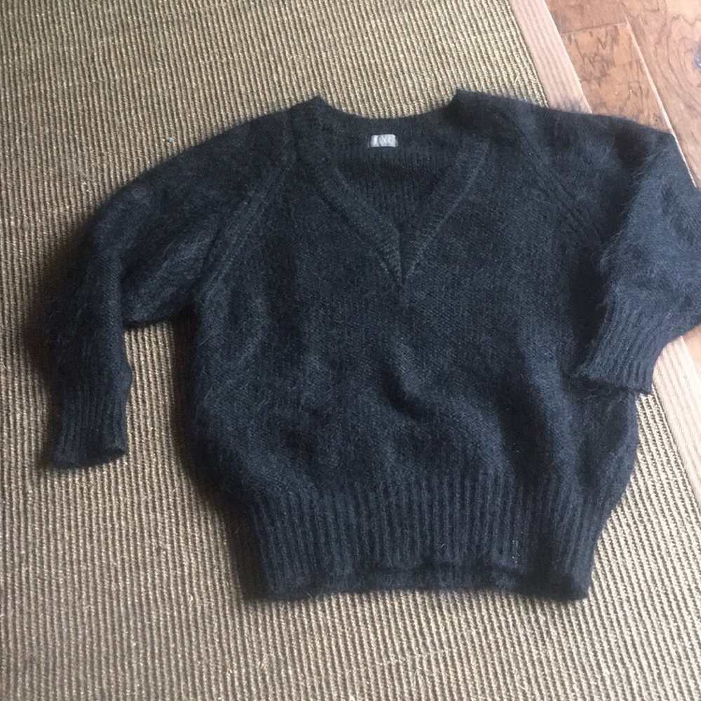 mohair v-neck sweater